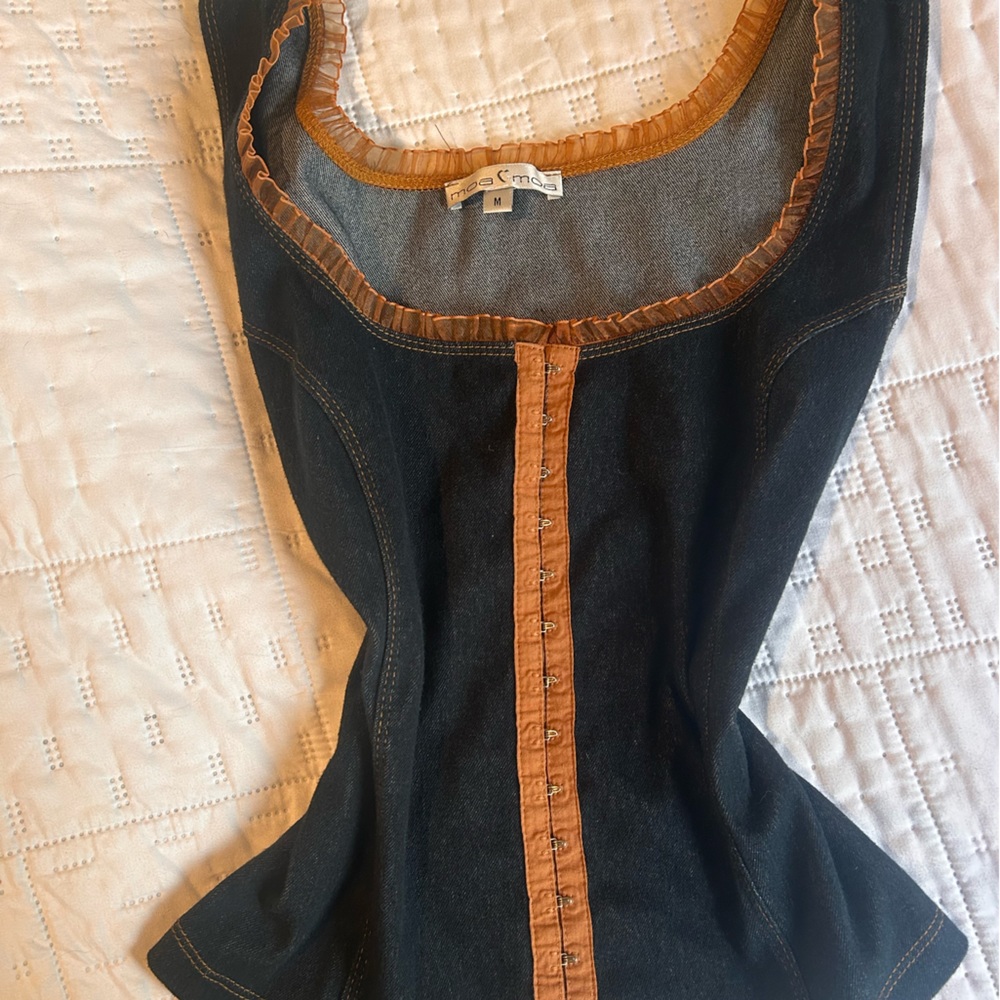Vintage dark jeans top